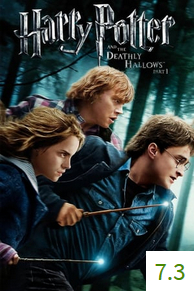 Poster for Harry Potter and the Deathly Hallows Part 1 with an average rating of 7.3.